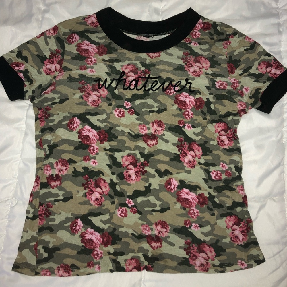 Whatever Camo Flower 🌺 T-Shirt